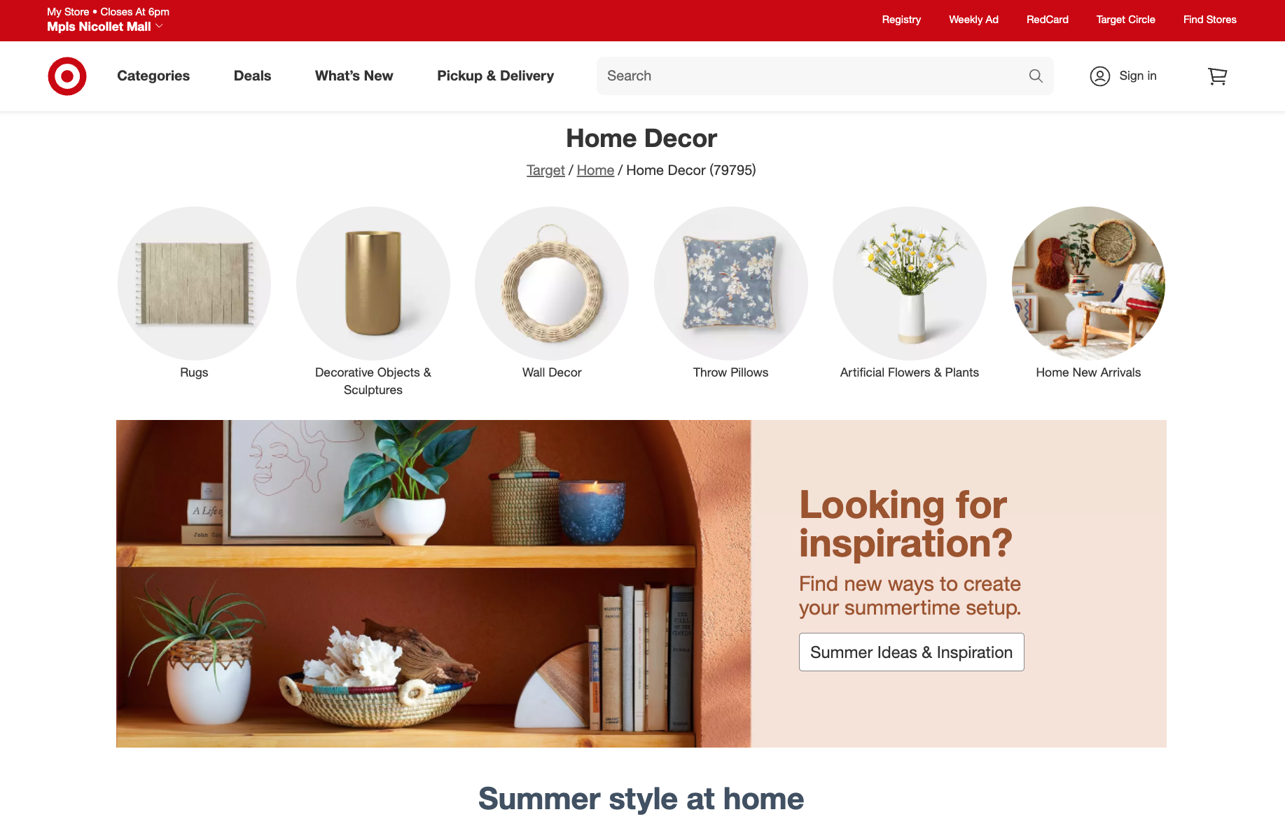 Showcase Target